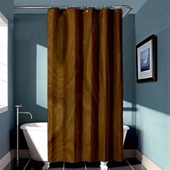 Dark Wood Panel Texture Shower Curtain 36  X 72  (stall) 