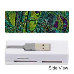 Jungle Print Green Abstract Pattern Memory Card Reader (stick) by SpinnyChairDesigns