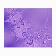 Purple Intricate Swirls Pattern Small Glasses Cloth by SpinnyChairDesigns