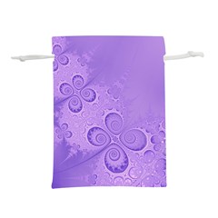 Purple Intricate Swirls Pattern Lightweight Drawstring Pouch (s)