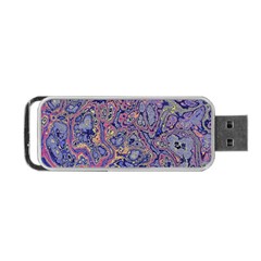 Colorful Marbled Paint Texture Portable Usb Flash (two Sides) by SpinnyChairDesigns