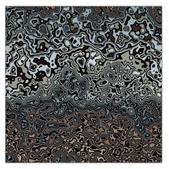 Urban Camouflage Black Grey Brown Large Satin Scarf (square) by SpinnyChairDesigns