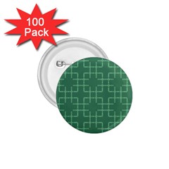 Dark Mint Green Geometric 1 75  Buttons (100 Pack)  by SpinnyChairDesigns