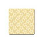 Gold Stars Pattern Square Magnet Front