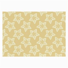 Gold Stars Pattern Large Glasses Cloth (2 Sides) by SpinnyChairDesigns