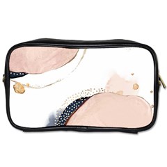 Pink And Blue Marble Toiletries Bag (one Side) by kiroiharu