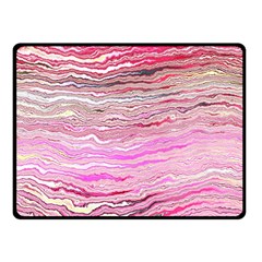 Pink Abstract Stripes Fleece Blanket (small) by SpinnyChairDesigns