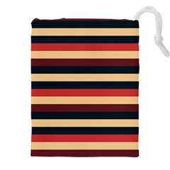 Seventies Stripes Drawstring Pouch (5xl) by tmsartbazaar