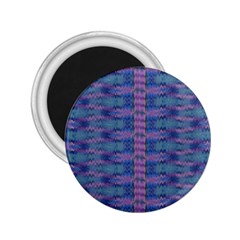 Purple Blue Ikat Stripes 2 25  Magnets