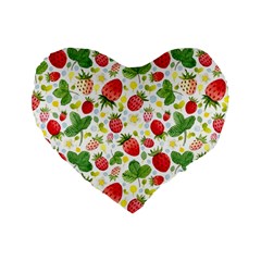 Huayi-vinyl-backdrops-for-photography-strawberry-wall-decoration-photo-backdrop-background-baby-show Standard 16  Premium Heart Shape Cushions by Sobalvarro