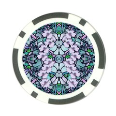 Paradise Flowers In Paradise Colors Poker Chip Card Guard by pepitasart