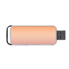 Vermilion Coral Sunset Gradient Ombre Portable Usb Flash (one Side) by SpinnyChairDesigns