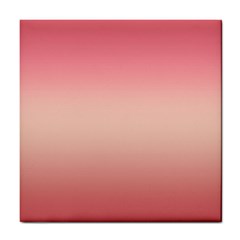 Pink Blush Gradient Ombre Colors Tile Coaster by SpinnyChairDesigns