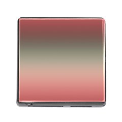 Tea Rose And Sage Gradient Ombre Colors Memory Card Reader (square 5 Slot) by SpinnyChairDesigns