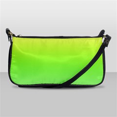 Lemon Yellow And Lime Green Gradient Ombre Color Shoulder Clutch Bag by SpinnyChairDesigns