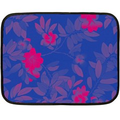 Bi Floral-pattern-background-1308 Fleece Blanket (mini) by VernenInk