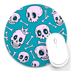 Skull Round Mousepads by Sobalvarro