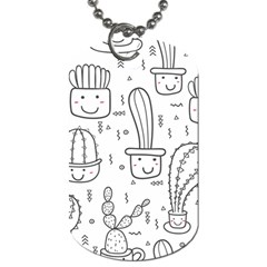 Cactus Dog Tag (one Side) by Sobalvarro