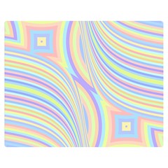 Pastel Color Stripes  Double Sided Flano Blanket (medium) 