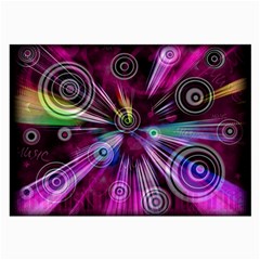 Fractal Circles Abstract Large Glasses Cloth