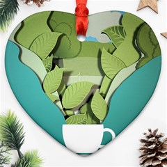 Illustrations Drink Heart Ornament (two Sides)