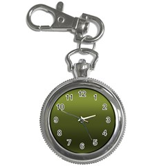 Army Green Gradient Color Key Chain Watches by SpinnyChairDesigns