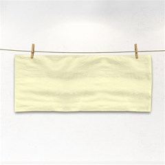 True Cream Color Hand Towel by SpinnyChairDesigns