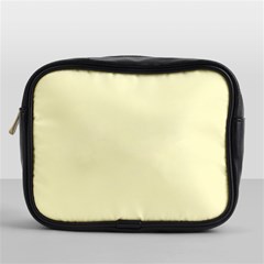 True Cream Color Mini Toiletries Bag (one Side) by SpinnyChairDesigns