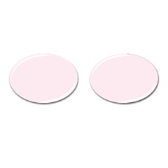 Lavender Blush Pink Color Cufflinks (oval) by SpinnyChairDesigns