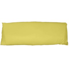 True Lemon Yellow Color Body Pillow Case (dakimakura) by SpinnyChairDesigns