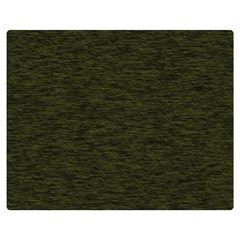 Army Green Color Textured Double Sided Flano Blanket (medium)  by SpinnyChairDesigns