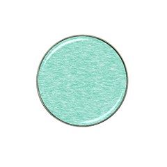 Biscay Green Texture  Hat Clip Ball Marker by SpinnyChairDesigns