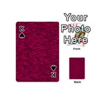 Fuschia Pink Texture Playing Cards 54 Designs (Mini) Front - SpadeK