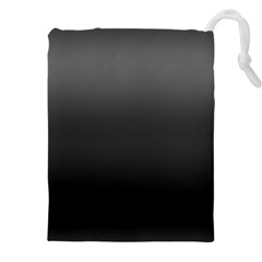 Black Gradient Ombre Color Drawstring Pouch (5xl) by SpinnyChairDesigns