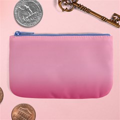 Blush Pink Color Gradient Ombre Large Coin Purse by SpinnyChairDesigns