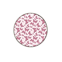 Blush Pink Color Butterflies Hat Clip Ball Marker (4 Pack) by SpinnyChairDesigns