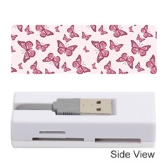 Blush Pink Color Butterflies Memory Card Reader (stick) by SpinnyChairDesigns