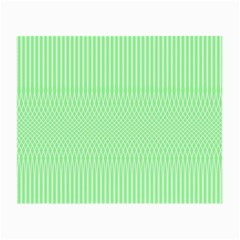 Mint Green White Stripes Small Glasses Cloth (2 Sides) by SpinnyChairDesigns