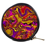 Colorful Boho Swirls Pattern Mini Makeup Bag Front