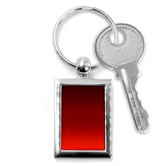 Scarlet Red Ombre Gradient Key Chain (rectangle) by SpinnyChairDesigns