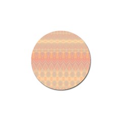 Boho Soft Peach Pattern Golf Ball Marker (10 Pack) by SpinnyChairDesigns