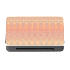 Boho Soft Peach Pattern Memory Card Reader With Cf by SpinnyChairDesigns