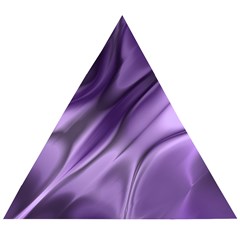 Purple Abstract Art Wooden Puzzle Triangle by SpinnyChairDesigns