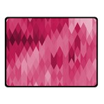 Blush Pink Geometric Pattern Double Sided Fleece Blanket (Small)  45 x34  Blanket Front