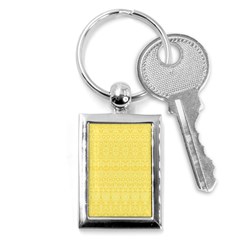 Boho Saffron Yellow Color Key Chain (rectangle) by SpinnyChairDesigns