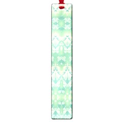 Boho Biscay Green Pattern Large Book Marks by SpinnyChairDesigns