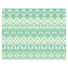 Boho Biscay Green Pattern Double Sided Flano Blanket (medium) 