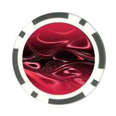 Crimson Red Black Swirl Poker Chip Card Guard (10 Pack) by SpinnyChairDesigns