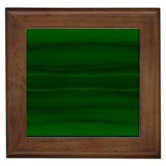 Emerald Green Ombre Framed Tile by SpinnyChairDesigns