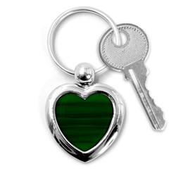 Emerald Green Ombre Key Chain (heart) by SpinnyChairDesigns